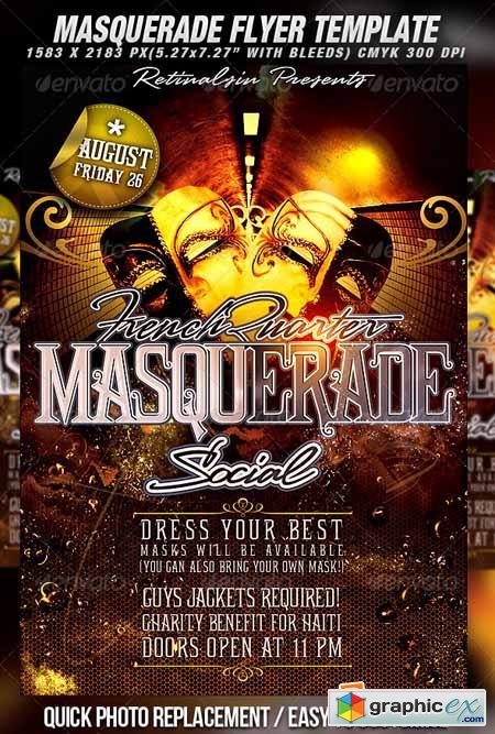 Masquerade Flyer Template 488642