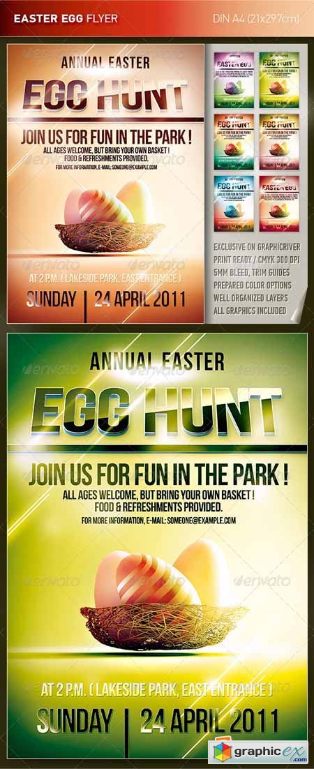 Easter Egg Hunt Flyer 209676