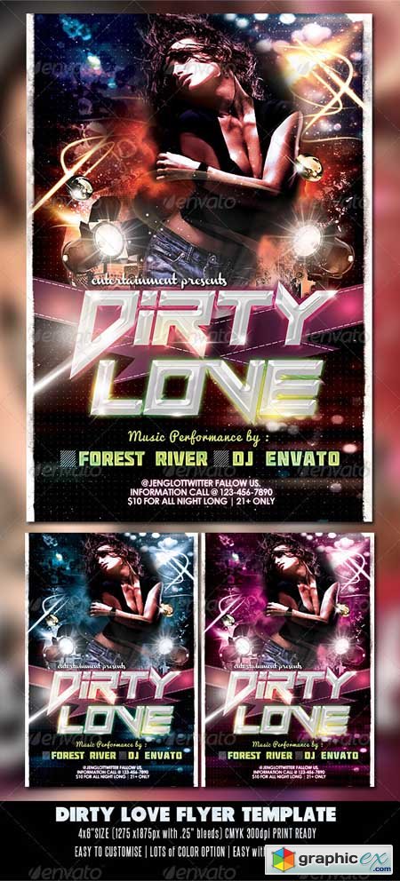 Dirty Love Party Flyer 2463154