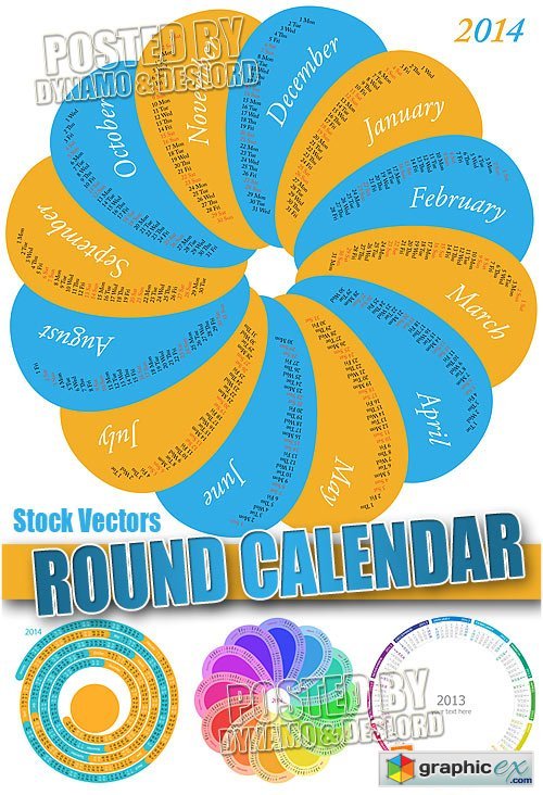 Round calendars 2014