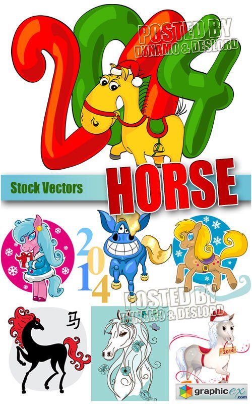 Horse 2014 - Stock Vectors