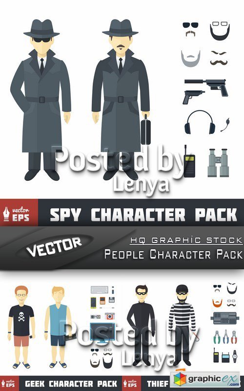 Stock Vector - People Character Pack
