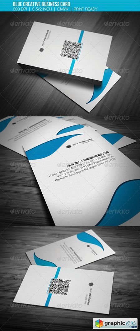 Blue Creative Business card