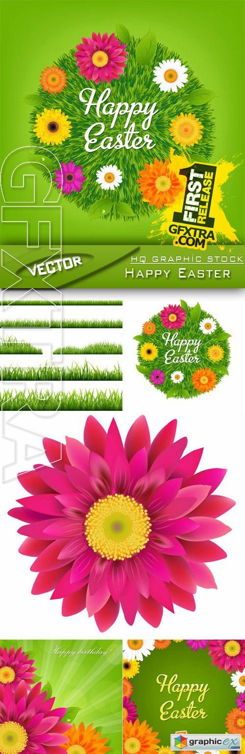 Stock Vector - Happy Easter