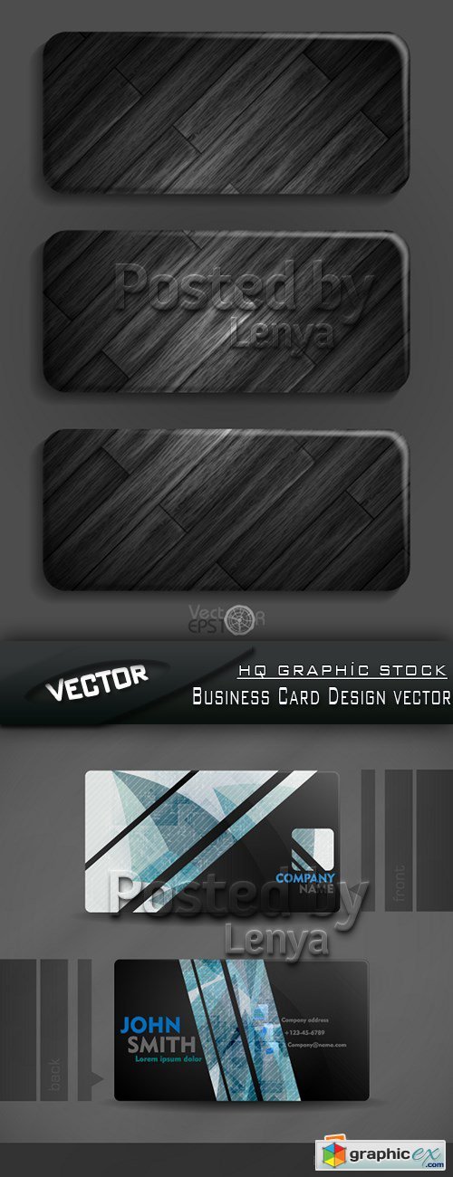 Stock Vector - Business Card Design vector