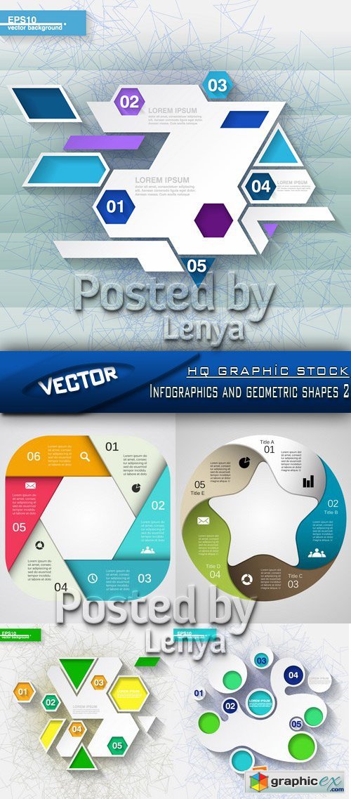 Stock Vector - Infographics and geometric shapes 2