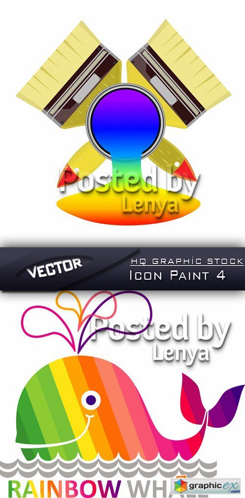Stock Vector - Icon Paint 4