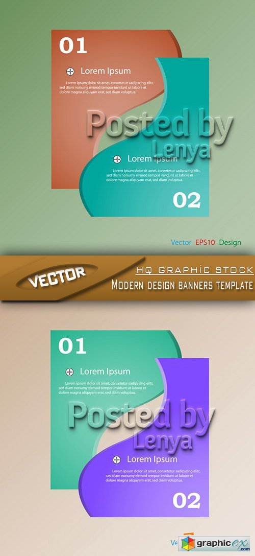 Stock Vector - Modern design banners template