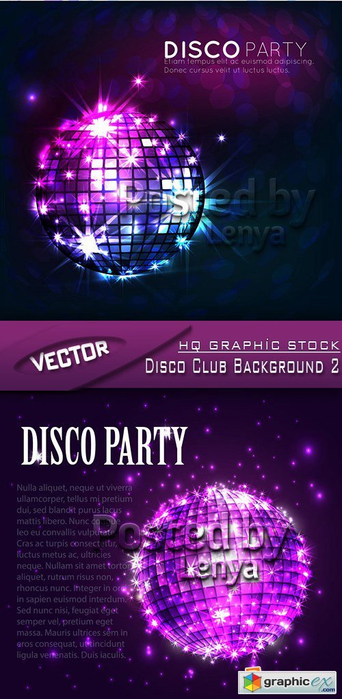 Stock Vector - Disco Club Background 2