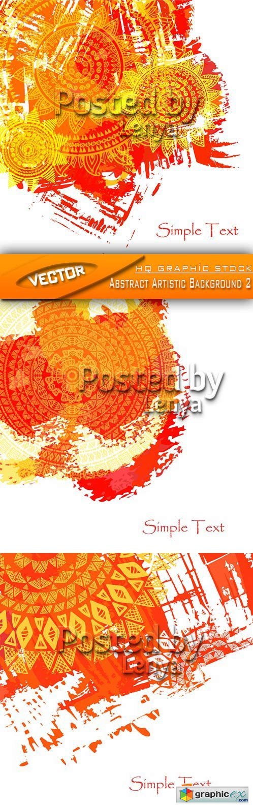 Stock Vector - Abstract Artistic Background 2