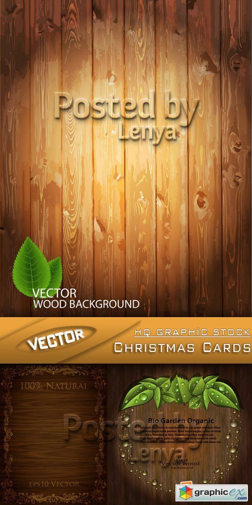Stock Vector - Wooden Background