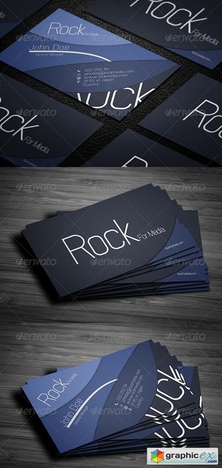 Rock For Media Business Card