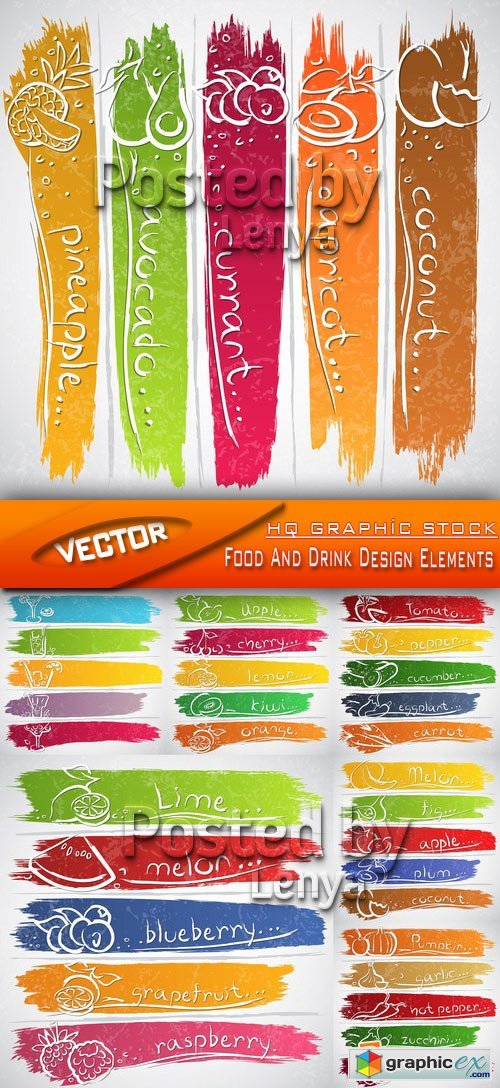 Stock Vector - Food And Drink Design Elements