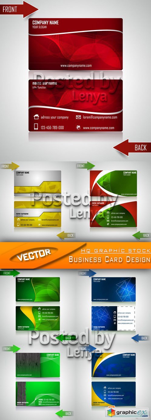 Stock Vector - Business Card Design
