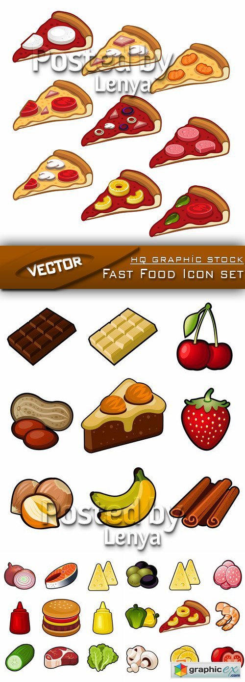 Fast Food Icon set