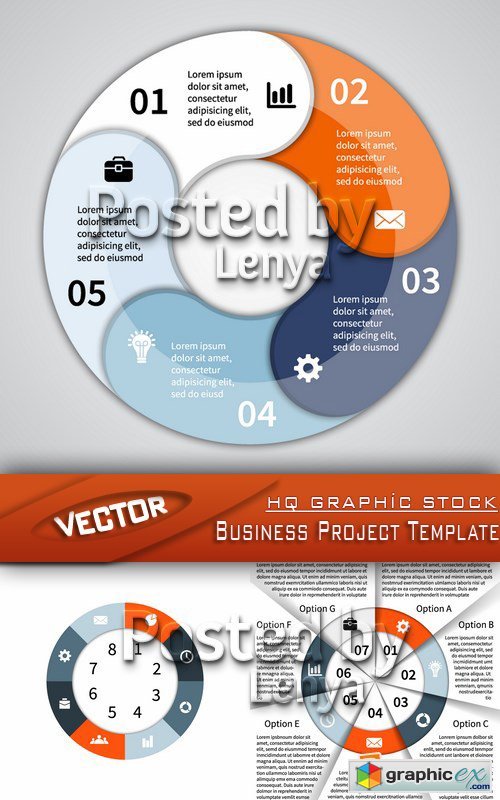 Stock Vector - Business Project Template