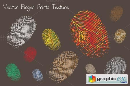 Creative Market Vector finger prints texture