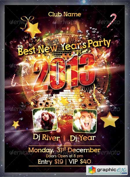 New Year Party Flyer 3468925