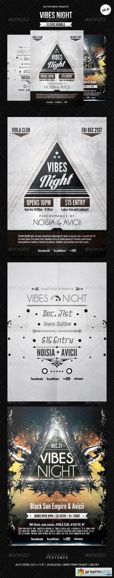 Vibes Night - Flyers Bundle [Vol.3] 6949342