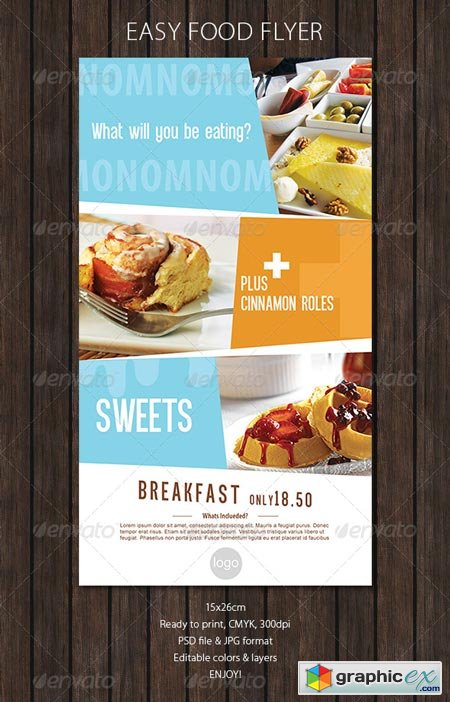 Food Flyer with Soft Colors 6308018