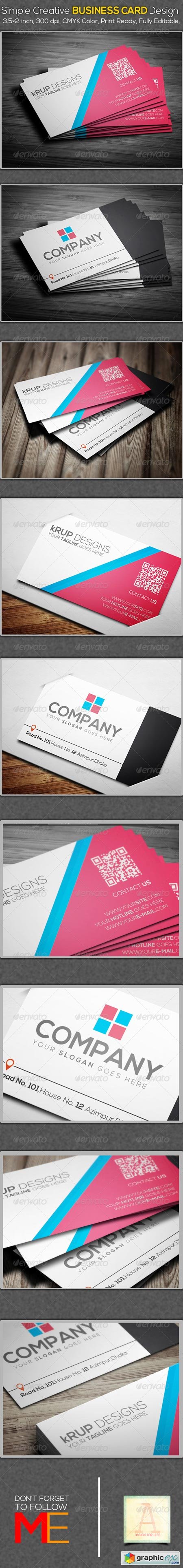 Simple Creative Business Card Design 6925320
