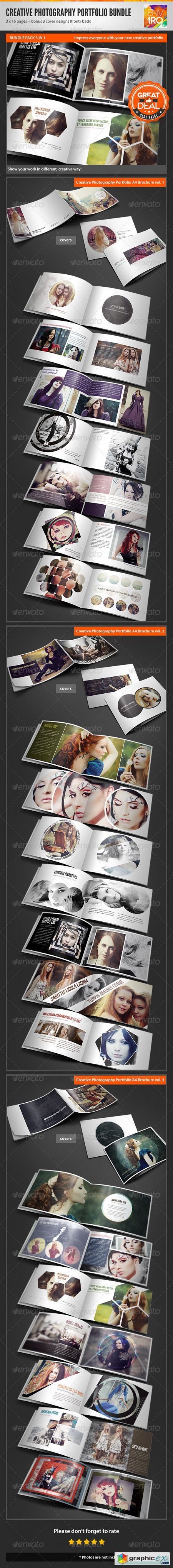 3in1 Creative Photography Portfolio A4 Brochures