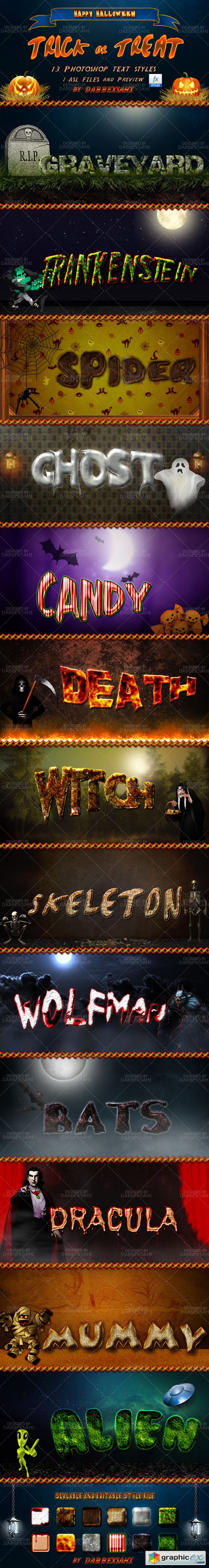 Halloween Text Effects Photoshop Layer Styles