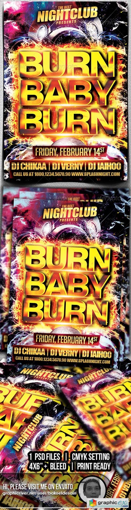 Burn Baby Burn Party Flyer 6566114