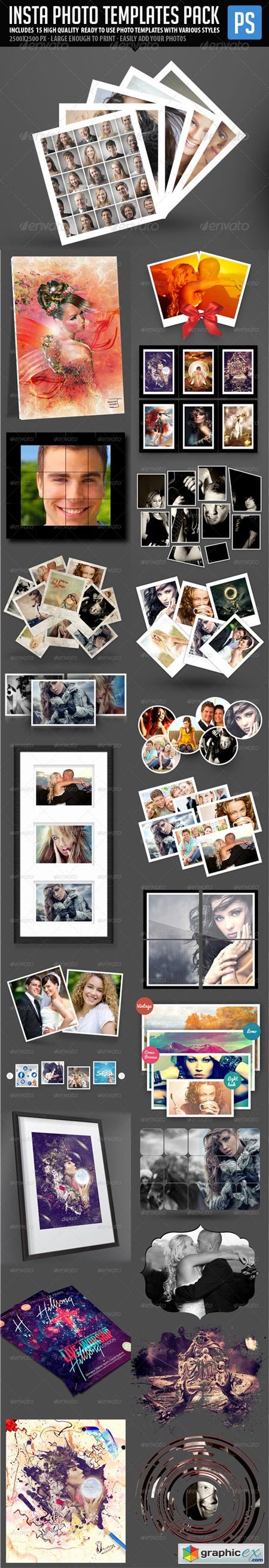 Insta Photo Templates Pack (23in1) 6063139