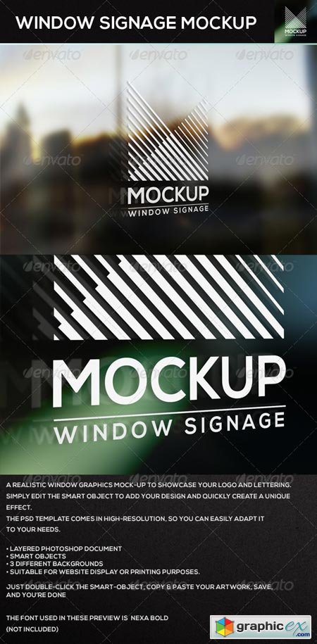 Window Signage MockUp 6584153