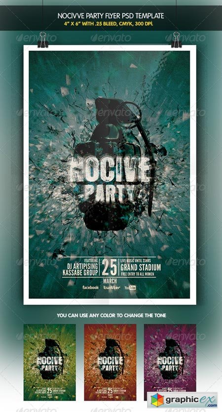 Nocive Party Night Flyer 6412478