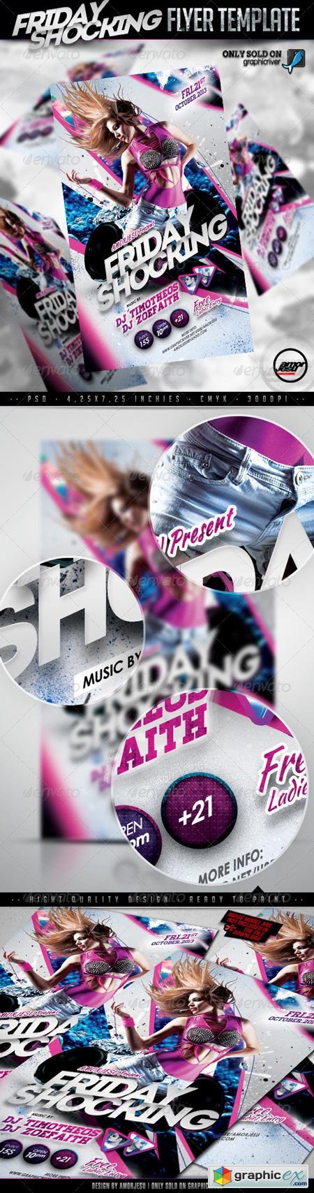 Friday Shocking Flyer Template 5425964