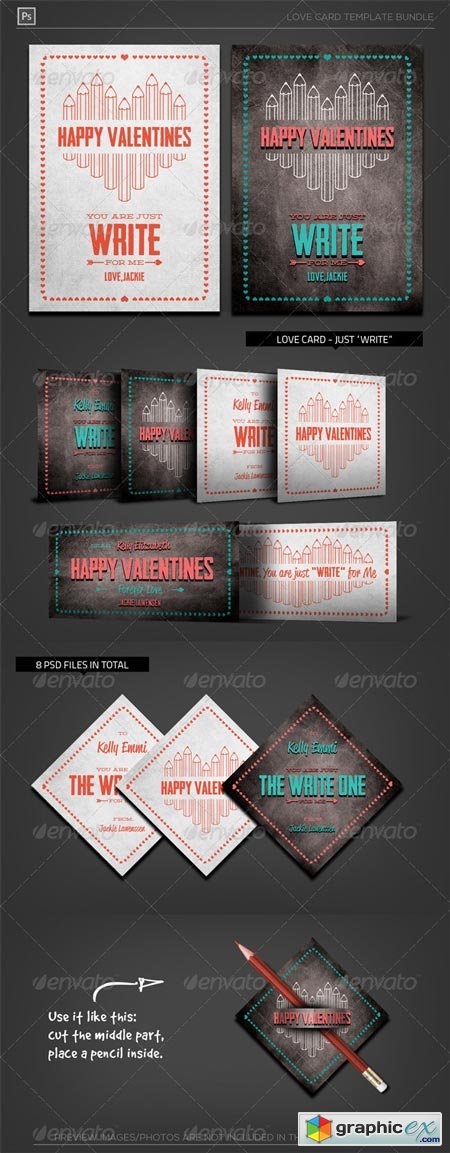 Valentine Love Card - Just Write for Me 6500511