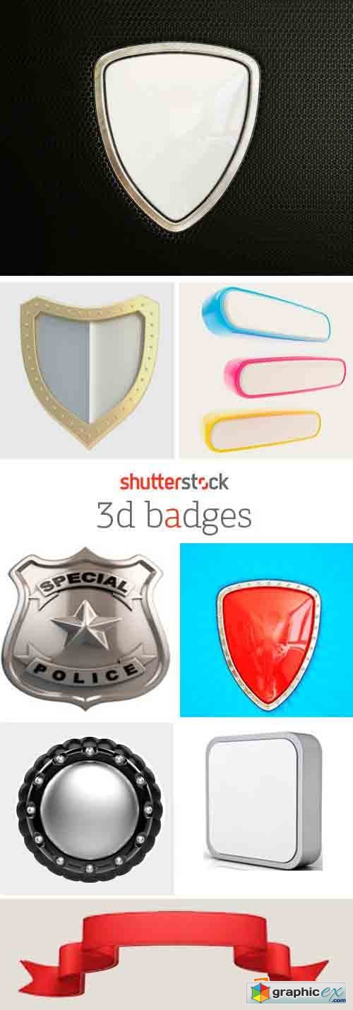 Amazing SS - 3D Badges, 25xJPGs