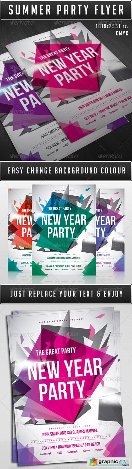 New Year Party Flyer 6412966