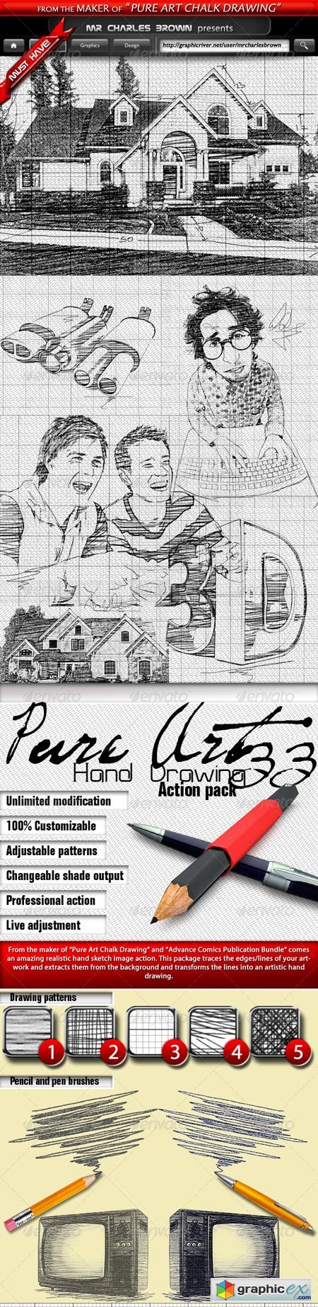 Pure Art Hand Drawing 33 � Italian Architect Art 5423059