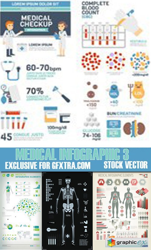 Stock Vectors - Medical Infographic 3, 25xEps