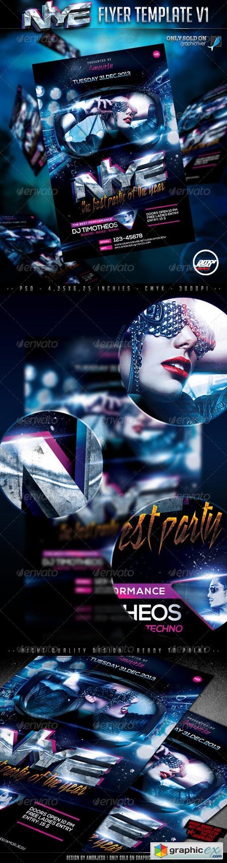 New Year Eve Flyer Template V1 6333462