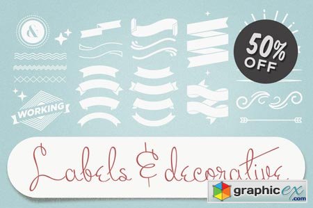 Labels & Decorative Vectors 3340