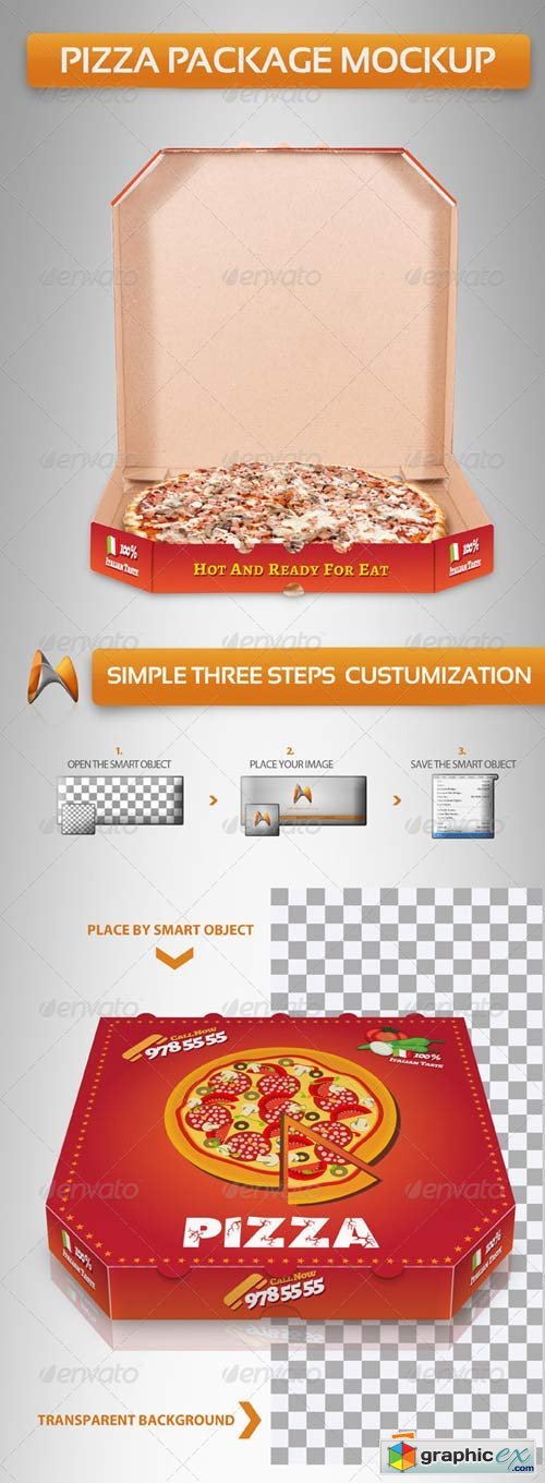 Pizza Package Mockups