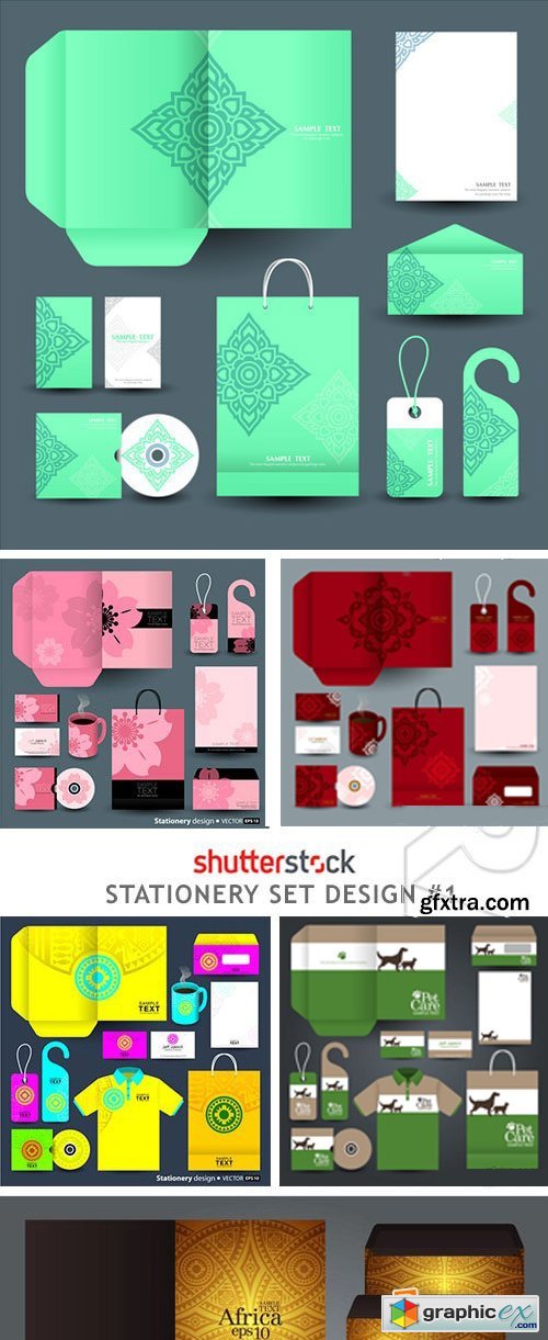 Stationery Set Design #1 - 25xEPS