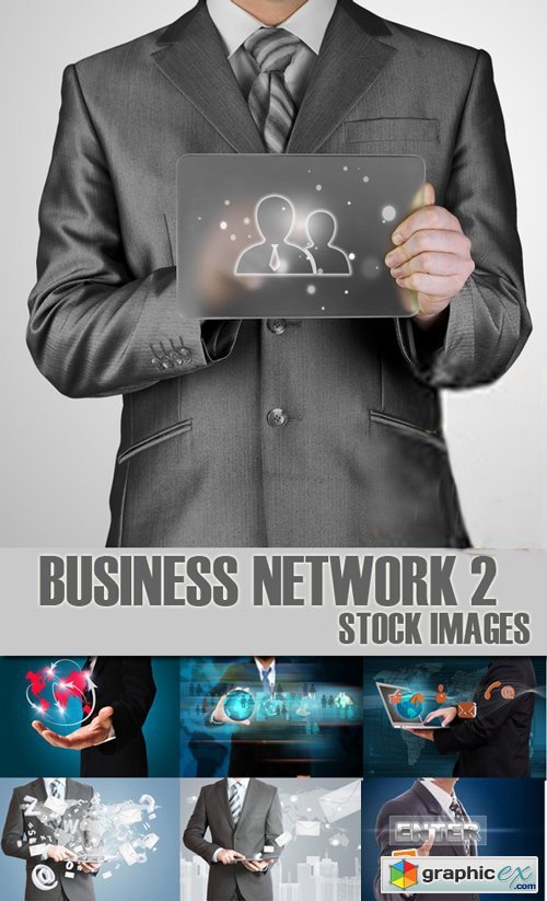 Stock Photos - Business Network 2, 25xJpg