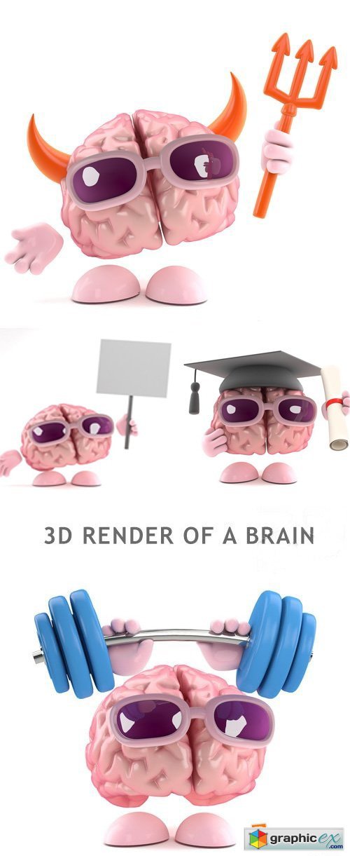 3d Render Of A Brain - 25xJPG