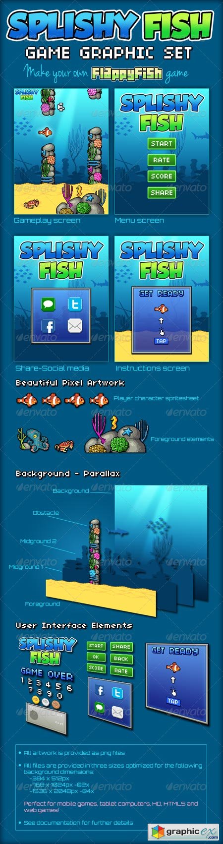 SplishyFish - Game Graphic Set 6915948