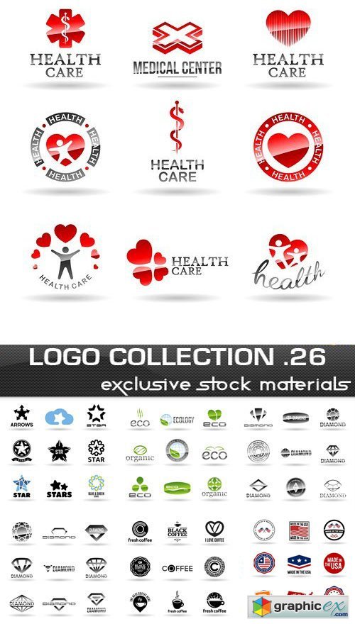 Collection of Logos vol.26, 25xEPS, AI