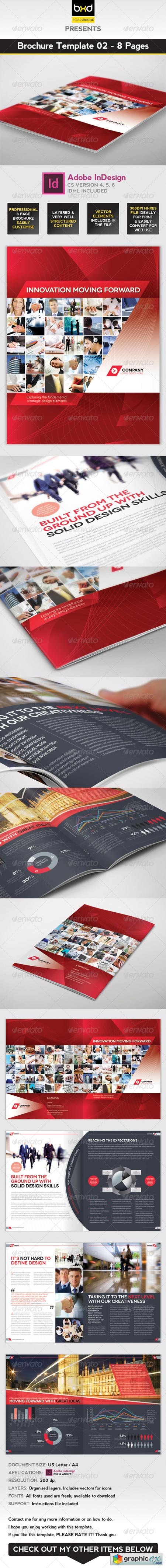 Brochure Template - InDesign 8 Page Layout 02 3598649