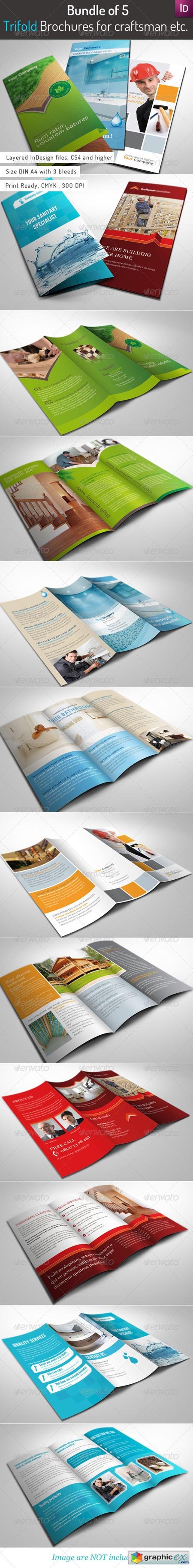 Bundle of 5 Trifold Brochures 3381150