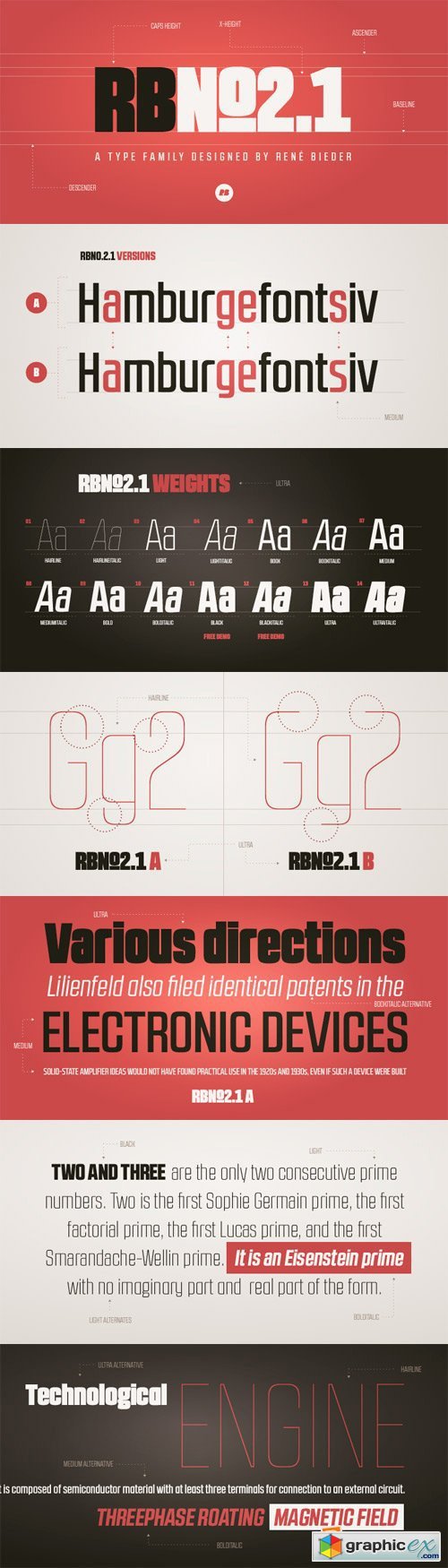 RBNo2.1 Font Family - 28 Fonts for $300