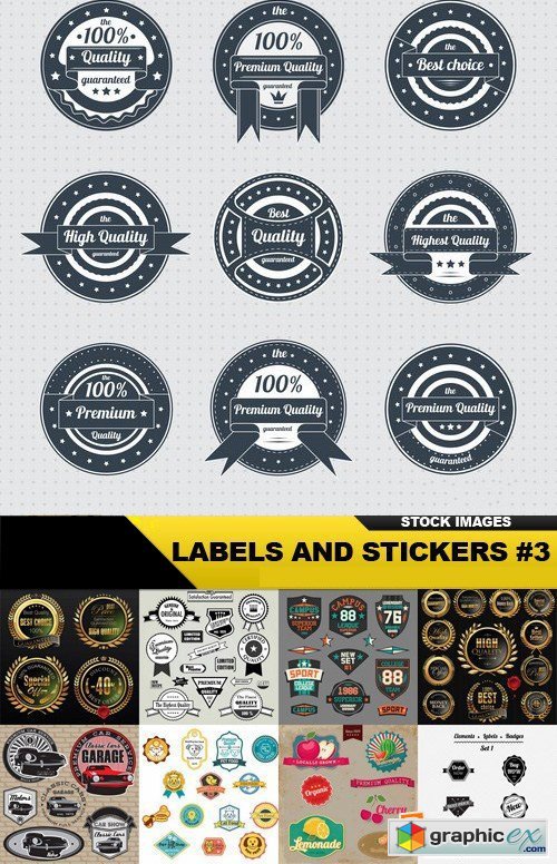 Labels And Stickers #3 - 25 Vector