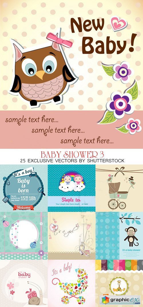 Amazing SS - Baby Shower 3, 25xEPS